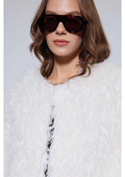 Ekru Suni Kürk Mont fırsatları