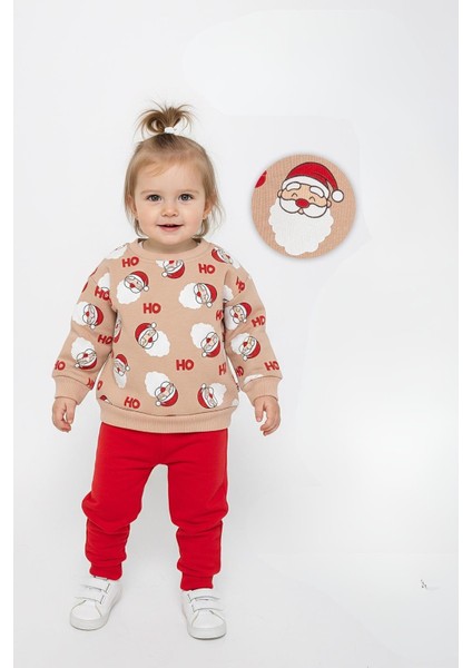 Bebek Yılbaşı Konsept Sweat Takım Hoho Noel Unisex fiyatları