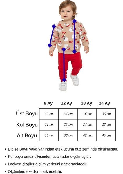 Bebek Yılbaşı Konsept Sweat Takım Hoho Noel Unisex fırsatları