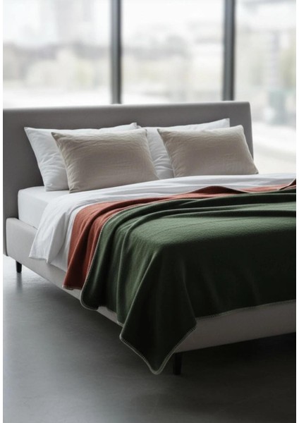 Çift Kişilik Düz Pamuklu Battaniye Çift Taraflı 200 x 220 modelleri