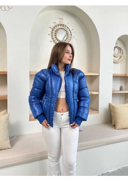 Mtxdpn Puffer Kısa Mont Mavi ST25534 (Beden: M) fiyatları