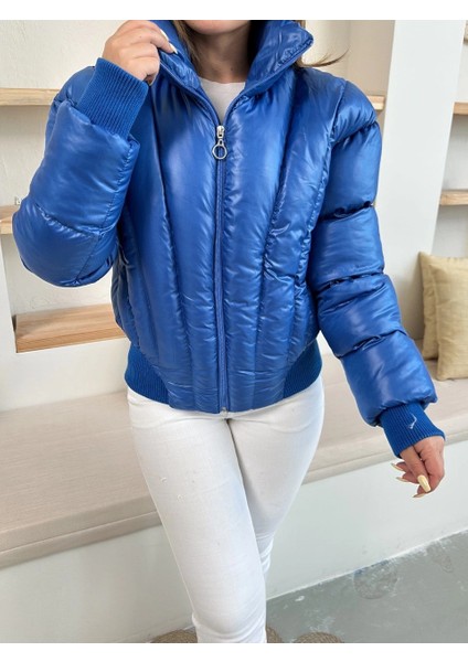Mtxdpn Puffer Kısa Mont Mavi ST25534 (Beden: M) indirimleri