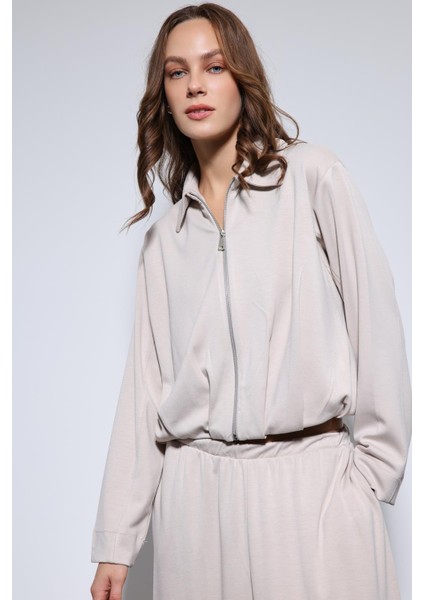 Taş Volümlü Ceket ve Paça Lastikli Eşofman Takım indirimleri