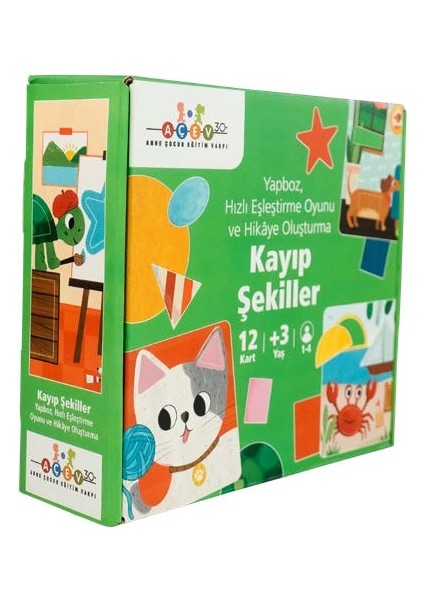 AÇEV- Kayıp Şekiller - Çocuklar Detayları Keşfederek Hayal Gücünü Geliştirsin! fiyatları