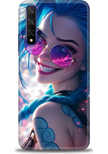 Huawei Honor 20 Kılıf Hd Baskılı Kılıf + 9h Seramik Tam Kaplayan Ekran Koruyucu 274