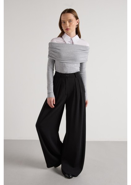 Palazzo Pantolon Siyah