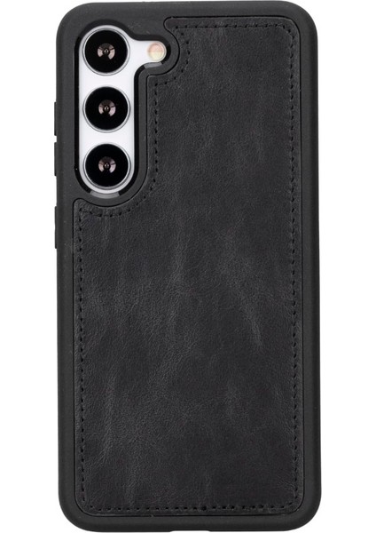 Samsung Galaxy S23 Uyumlu Deri Cüzdanlı Kılıf Rst1 Siyah modelleri