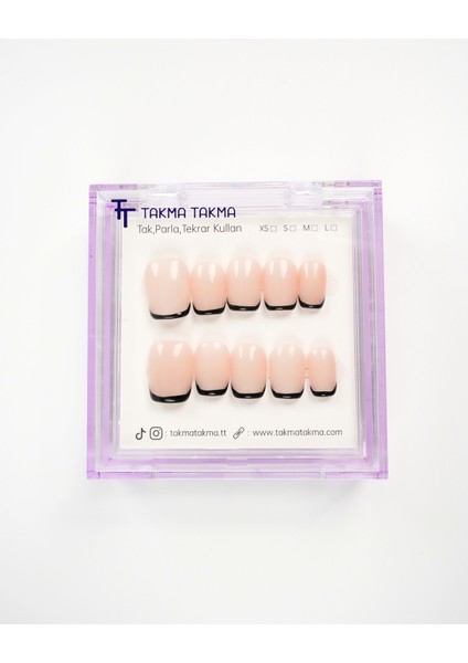 15'li Ten Rengi Kısa Balerin KBL1510 Tekrar Kullanılabilir El Yapımı Protez Takma Tırnak - Ten Rengi-L fiyatları