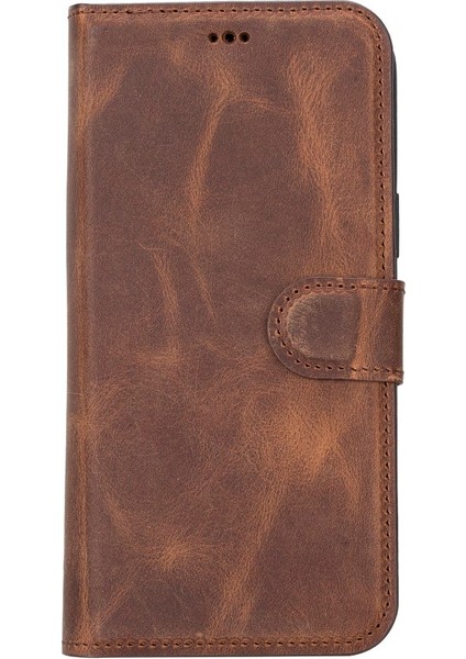 Apple iPhone 14 Plus Uyumlu Deri Cüzdanlı Kılıf Mwwn G2 Kahve fırsatları