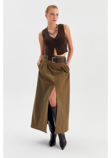 Yırtmaçlı Düz Paraşüt Etek