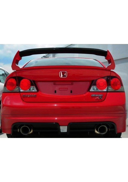 Honda Civic Fd6 (2006-2011) Uyumlu Mugen Rr Sağ Sol Çıkış Arka Tampon Eki Plastik modelleri