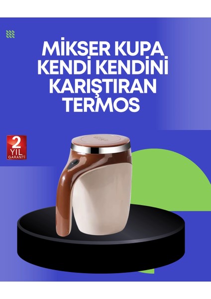 Bfs USB Şarjlı Elektrikli Karıştırıcı Kupa – Sıcak & Soğuk Içecekler Için