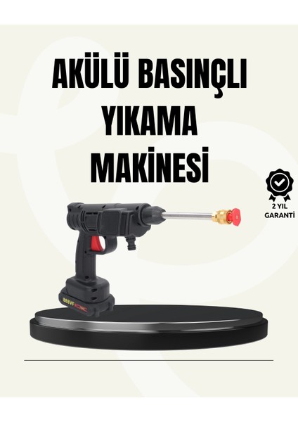 Bfs 48V Şarjlı Basınçlı Yıkama Makinesi Kablosuz Su Tabancası