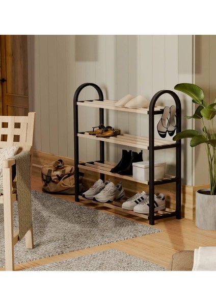 4 Katlı 1.sınıf Süper Kalite Beyaz Ahşap Ayakkabılık fiyatları