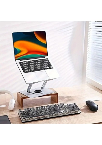 360 Derece Dönebilen Hava Aldıran Laptop Standı