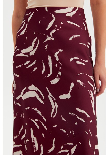 Taş Baskı Saten Maxi Etek modelleri