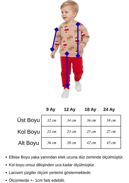 Bebek Yılbaşı Konsept Sweat Takım Noel Baba Unisex fırsatları