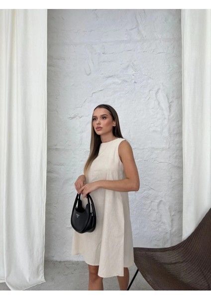 Mtxdpn Çan Kısa Elbise Bej (Beden: S) indirimleri