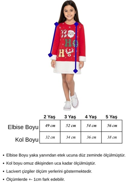 Kız Çocuk Yılbaşı Konsept Penye Elbise Hoho fiyatları