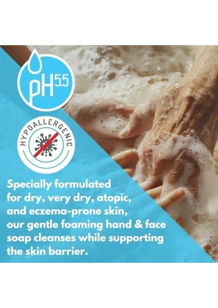 Minoris Ato+ Köpük El ve Yüz Temizleme Sabunu Minoris Ato+ Köpük El Sabunu Hassas, Çok Kuru ve Atopik, Atopiğe Eğilim Gösteren Ciltlere Özel Besleyici, Yeniden Yapılandırıcı, Yoğun Nemlendirici 300 ml