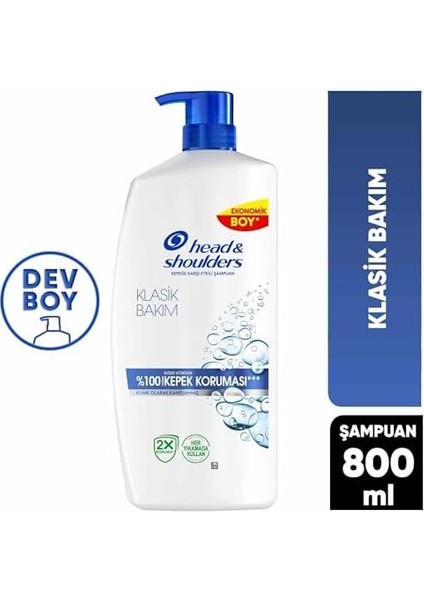 Head & Shoulders Klasik Bakım Kepeğe Karşı Etkili Şampuan 800ML fiyatları
