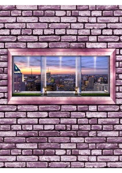 Şehir Manzaralı Isı ve Ses Yalıtımlı Sağlıklı Tekstil Duvar Kağıdı modelleri