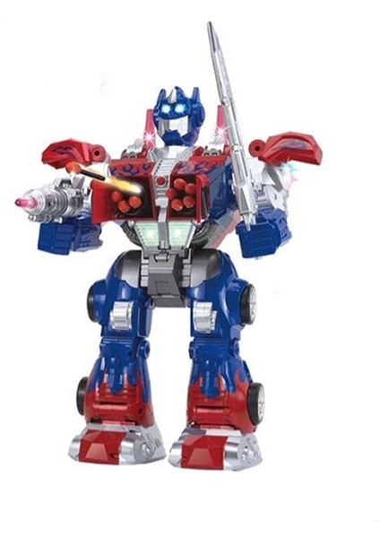 Mega Büyük Oyuncak Uzaktan Kumandalı Sünger Atan Işıklı Sesli Transformers Dev Robot Optimus fiyatları