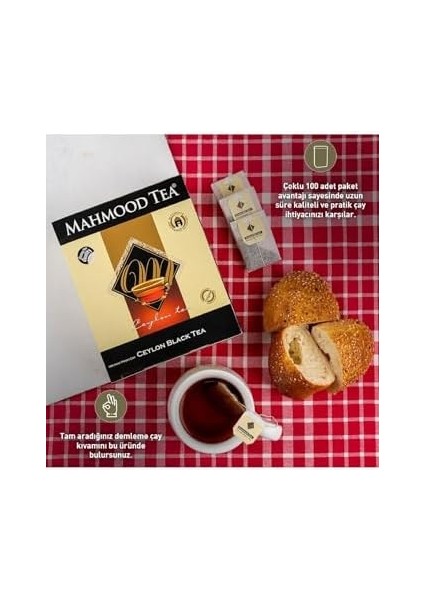 Mahmood Tea Bardak Poşet 2 gr x 100 Lü Seylan Çayı Ceylon modelleri
