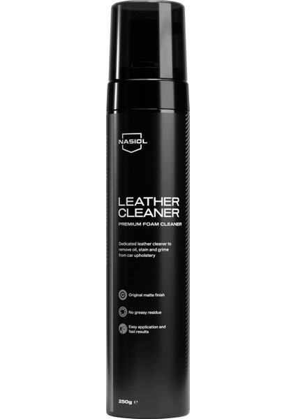 Nasiol Leather Cleaner Premium Köpük Temizleyici 250 Gr, Deri Temizleyici ve Bakımı