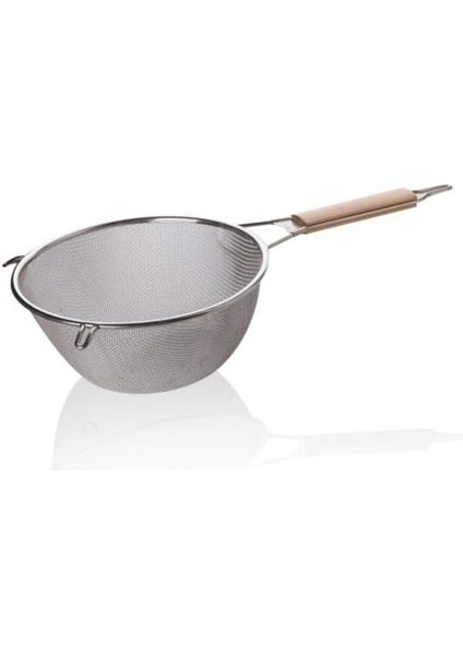 Ahşap Saplı Paslanmaz Çelik Süzgeç, Orta Boy Metal Süzgeç 21 * 9.5 cm Estetik ve Dayanıklı Ahşap Saplı Paslanmaz Çelik Süzgeç fiyatları