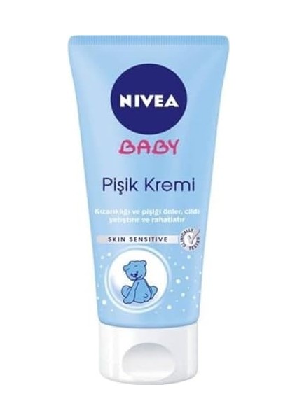 Nıvea Baby Pişik Önleyici Krem 100 Ml, Hassas Bebek Cilt, Bebek Bakımı,panthenol ile Cilt Tahrişi Önler,%0 Alkol,%0 Paraben