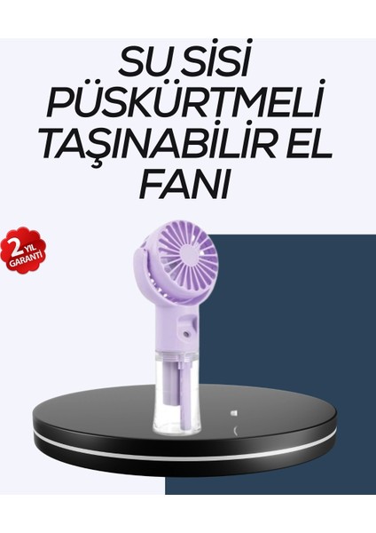 Masaüstü ve Elde Kullanıma Uygun Su Buharlı Şarjlı Fan