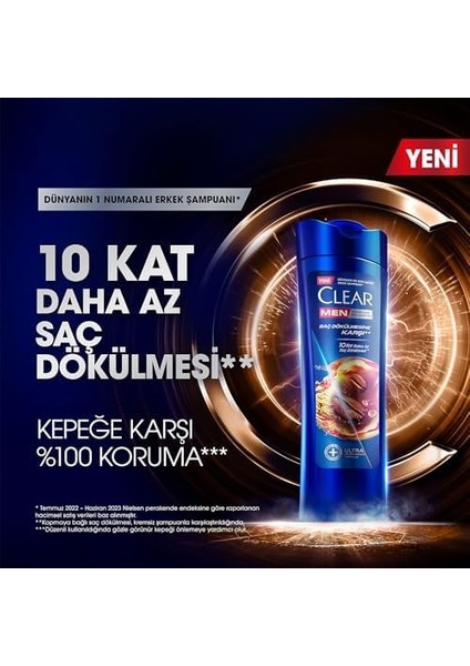 Clear Men Kepeğe Karşı Etkili Şampuan Saç Dökülmesine Karşı Kahve Çekirdeği Özü 350 ml modelleri