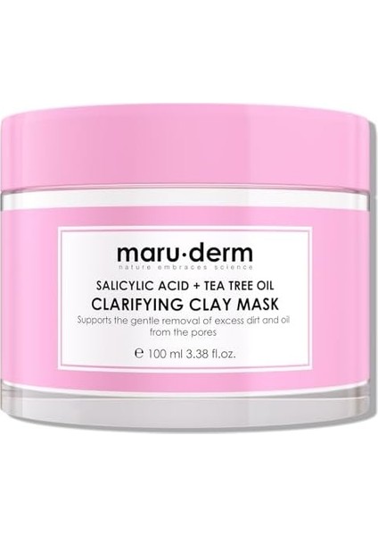 Maru.derm Salisilik Asit + Çay Ağacı Yağı Kil Maskesi 100 ml