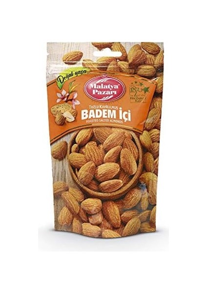 Malatya Pazarı Murat Palancı Kavrulmuş Tuzlu Badem 180 gr A Kalite