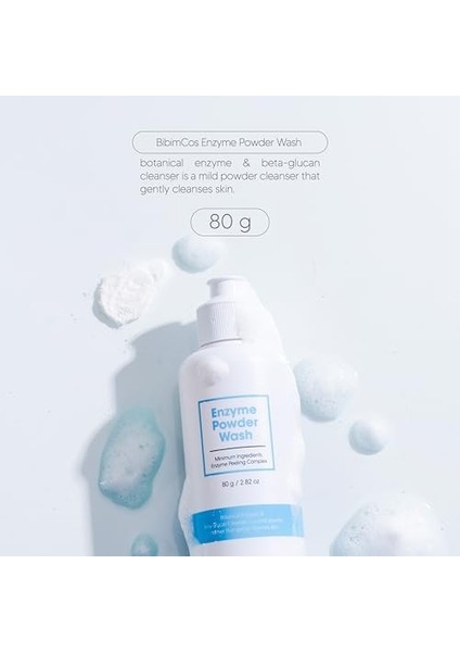 Bibimcos Arındırıcı Toz Temizleyici, Papaya Enzimi, Günlük Temizleme, Enzimatik Peeling, Siyah Nokta ve Gözenek Bakımı, Tüm Cilt Tipleri Için, 80G