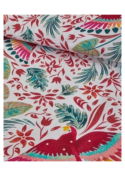 Parrot Fantasy Çift Kişilik Nevresim Seti Yeşil fiyatları