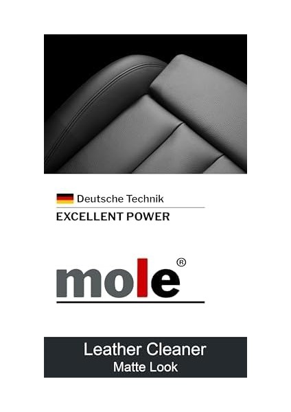 Mole Deri Döşeme Temizleyici 500ML (Mat Görünüm) Leather Cleaner (Matte Look)