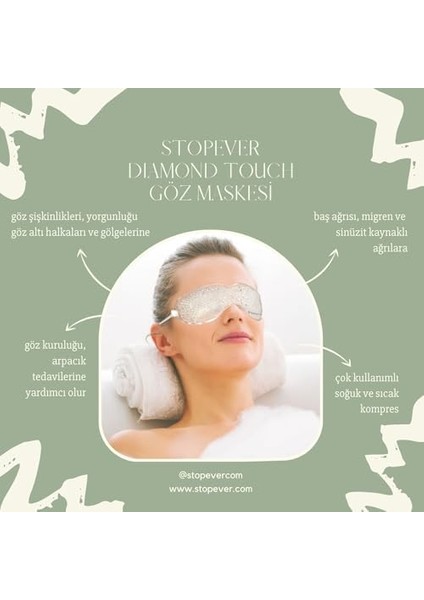 Stopever Diamond Touch Göz Maskesi - 2&apos;li Paket | Soğuk & Sıcak Kullanıma Uygun modelleri
