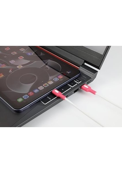 USB A-C Hızlı Şarj Kablosu (Beyaz + Beyaz/pembe Uç) (150 Cm) fiyatları
