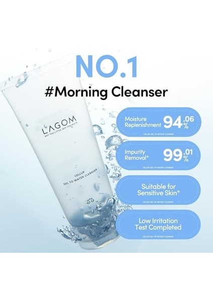 Lagom Cellup Gel To Water Cleanser 170ML Derinlemesine Temizleyici Jel