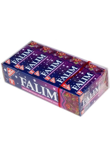 Falim Şekersiz Sakız Orman Meyveleri Aromalı 5&apos;li 7 G x 20 Adet