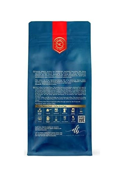 Nish Espresso Kahve Italy 1 Kg- Çekirdek