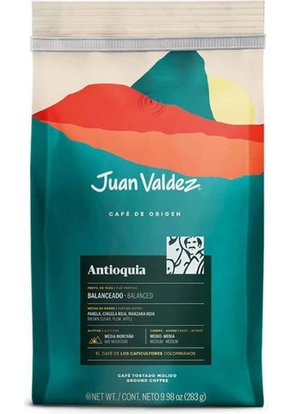 Juan Valdez Antioquia Öğütülmüş Filtre Kahve, 283G fiyatları