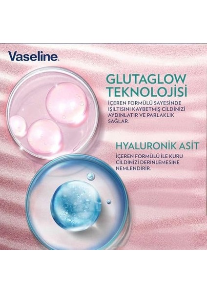 Vaseline Gluta-Hya Serum Etkili Vücut Losyonu, Pürüzsüzleştirici, 170 Mililitre