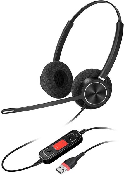 Inbertec C10DM Duo Mikrofonlu Çağrı Merkezi Kulaklığı