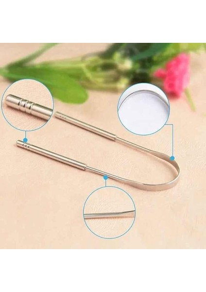 Hoala Hoala Paslanmaz Dil Temizleyici, Dil Temizleme Aparatı, Ağız Bakımı Paslanmaz Çelik, Gümüş Dil Temizleyici Ağız ve Hijyen Aleti modelleri