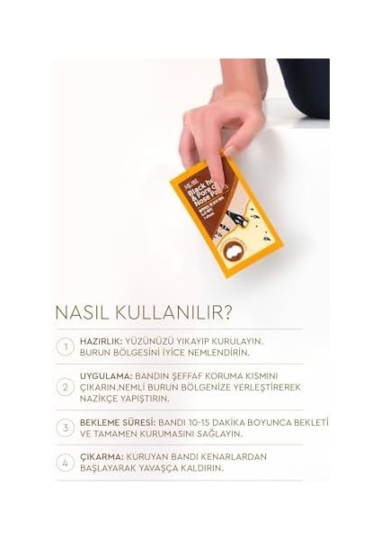 Mjcare Nose Patch Siyah Nokta ve Gözenek Için Temizleyici Burun Bandı 10&apos;lu modelleri