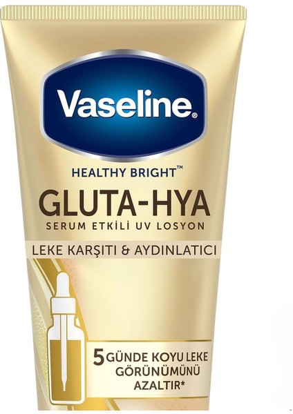 Vaseline Gluta Hya Serum Etkili Uv Losyon Leke Karşıtı ve Aydınlarıcı 200 ml