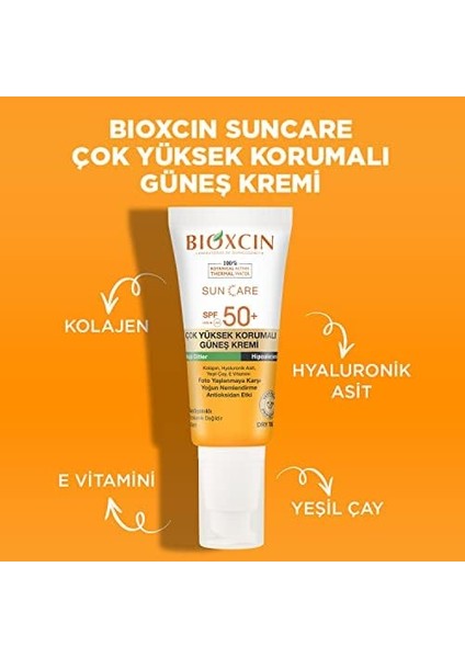 Bioxcin Sun Care Çok Yüksek Korumalı Yağlı Ciltler Için Güneş Kremi Spf 50+